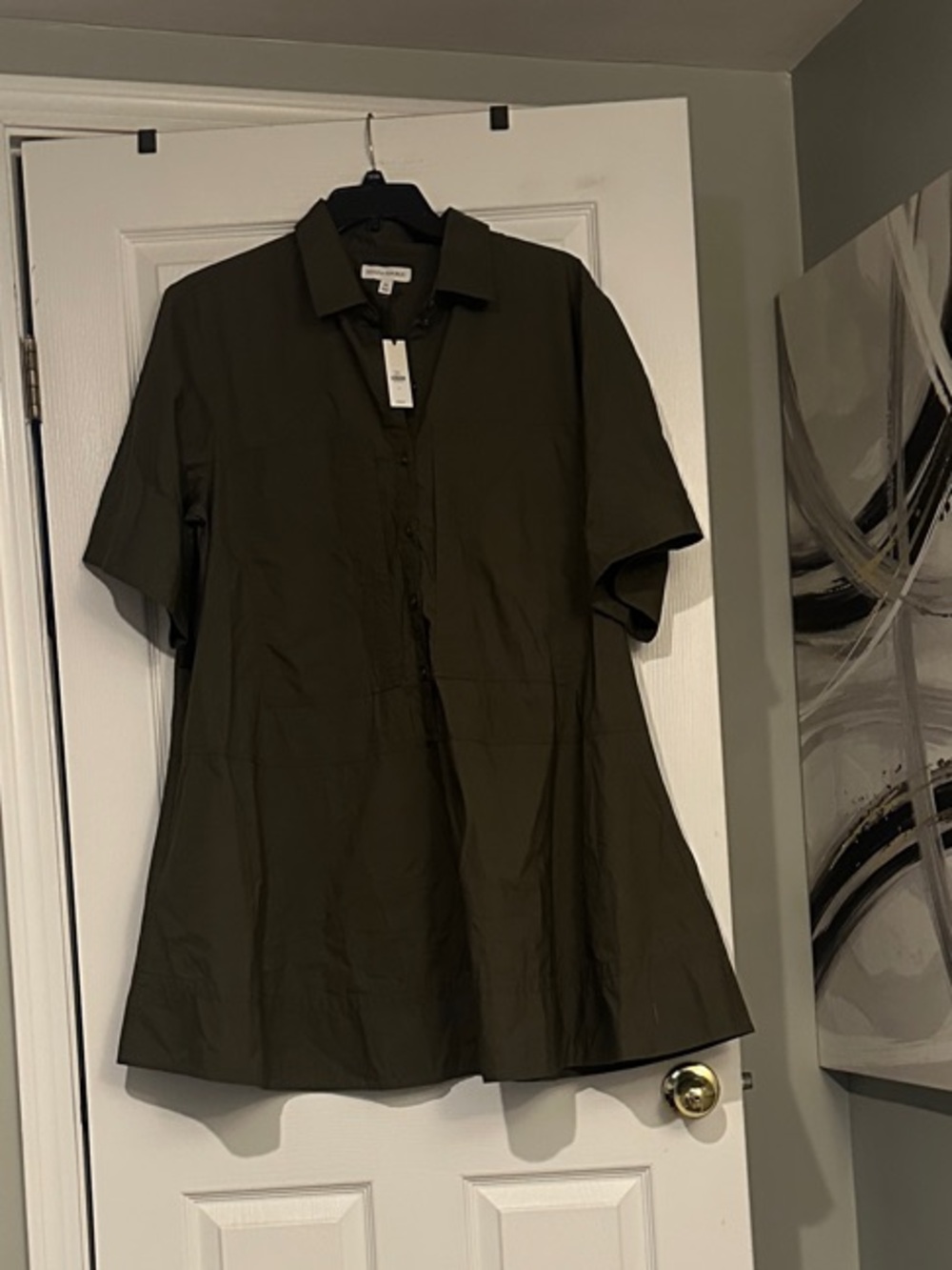 Banana Republic Olive Short Sleeve Tunic